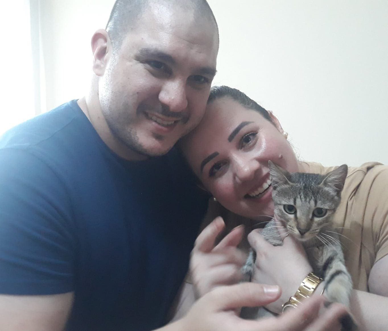 Dayane adotou a gata Polly após postagem do Jornal de Valinhos