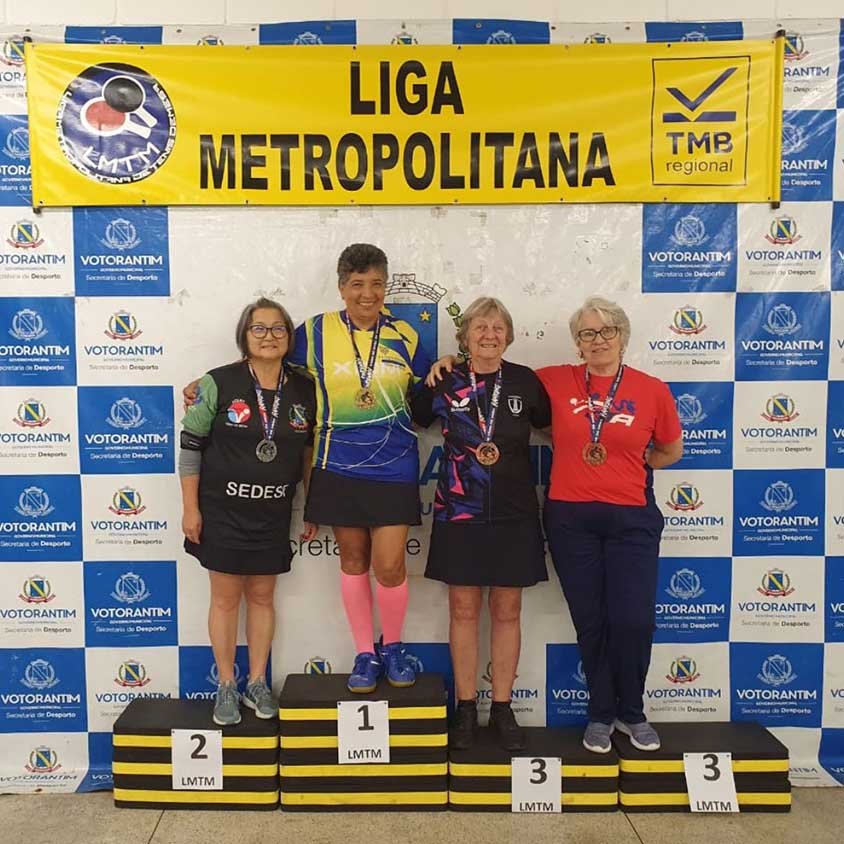 Mesatenistas valinhenses conquistam medalhas em Ligas Regionais
