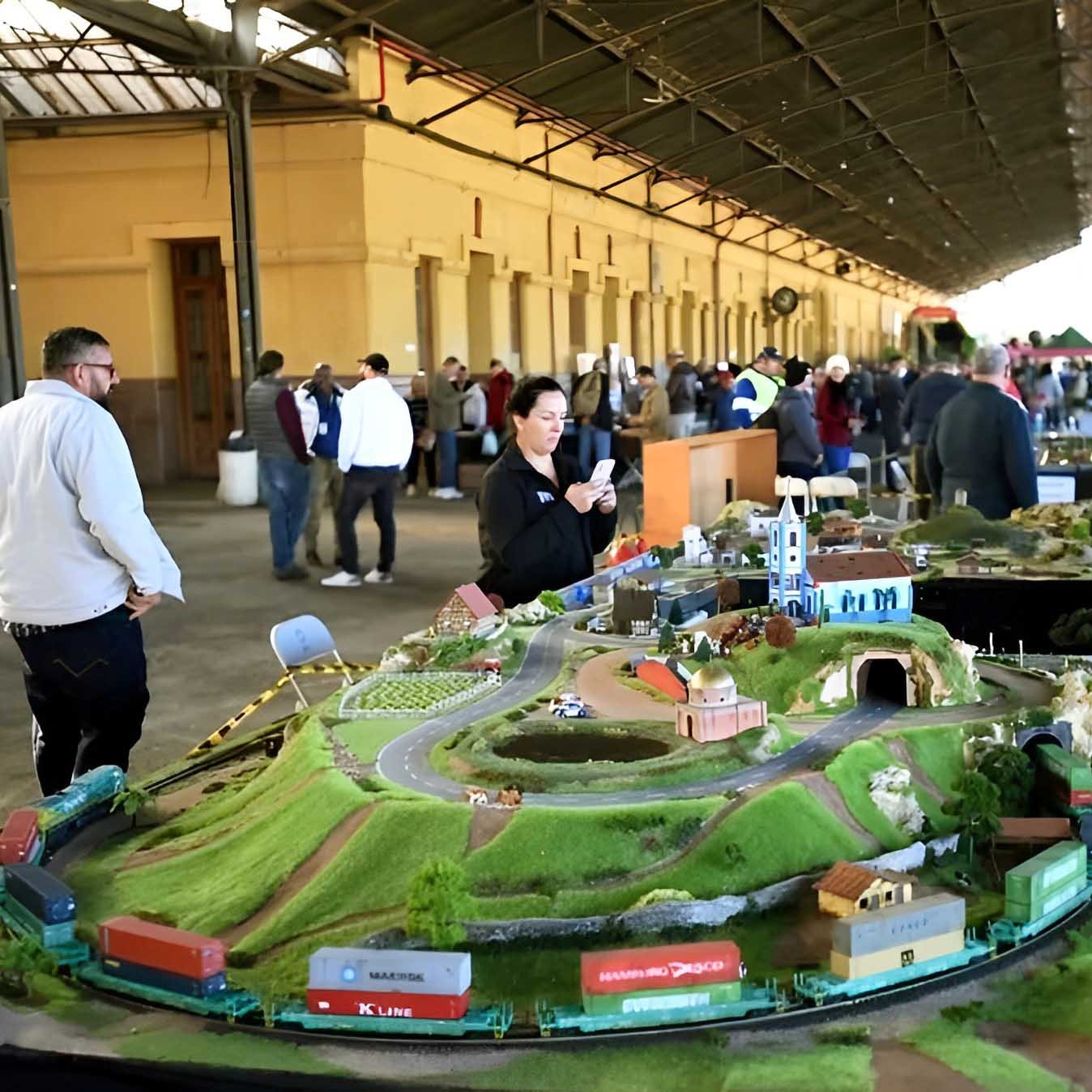Estação de trem de Campinas tem Encontro de Ferromodelismo