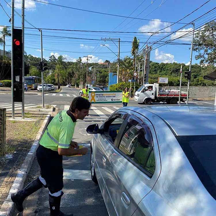 "Maio Amarelo" segue com ações sobre segurança no trânsito em Valinhos