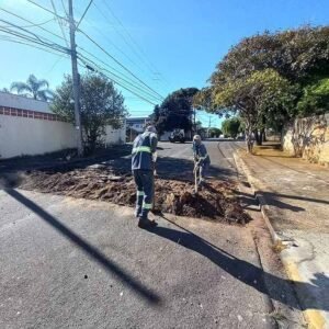 Jd. São Luiz em Valinhos recebe serviços de tapa-buraco