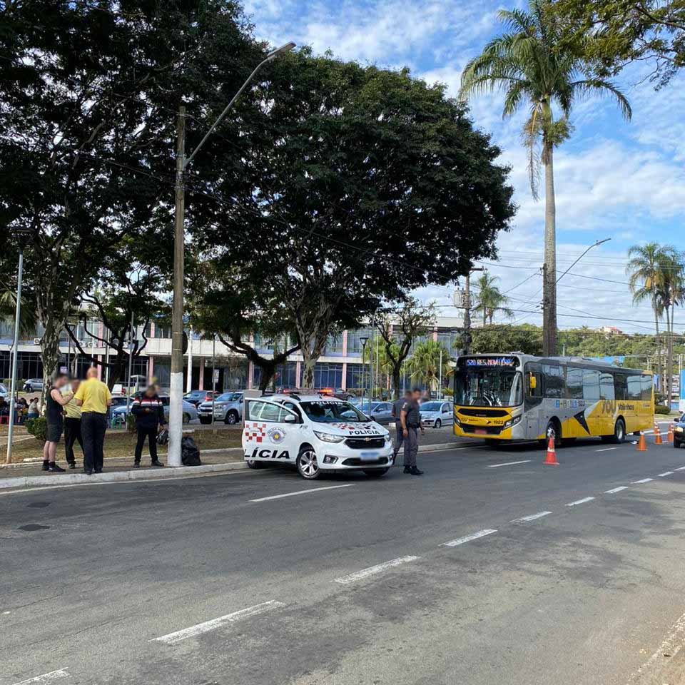 Idoso é atropelado no centro de Valinhos e está em estado grave