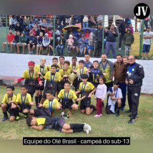 Olé Brasil e Castelo são campeões do futebol menores de Valinhos
