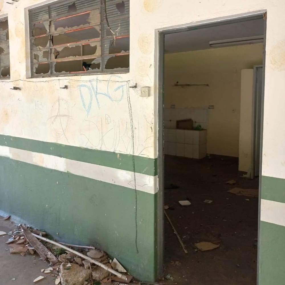Centro Comunitário do Pq. das Colinas em Valinhos é vandalizado