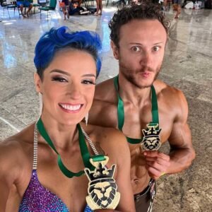 Casal valinhense participará de torneio de fisiculturismo natural na Argentina