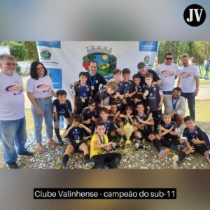 Clube Valinhense é campeão no sub-11 do futebol menores