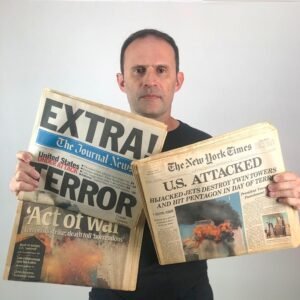 Valinhense guarda os principais jornais dos EUA sobre o 11 de setembro