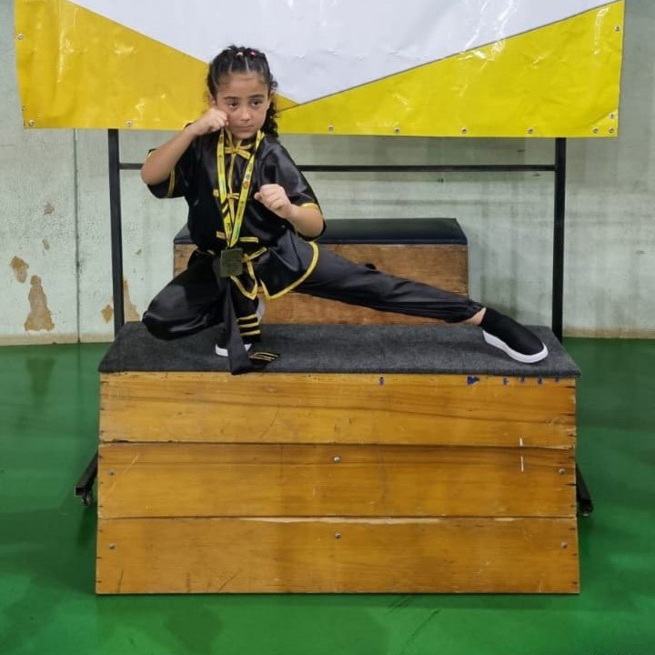 Valinhense de 8 anos conheceu o kung-fu graças ao avô e já conquistou 1ª medalha de ouro