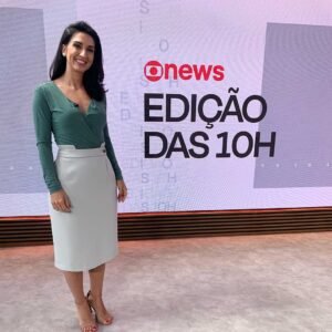 Jornalista Isabela Leite iniciou carreira em Valinhos e hoje é destaque na GloboNews
