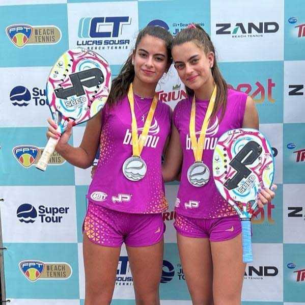 Gêmeas valinhenses representarão o Estado em torneio de beach tennis em Fortaleza