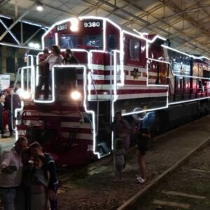 Trem iluminado passará pela Estação Ferroviária de Valinhos neste sábado