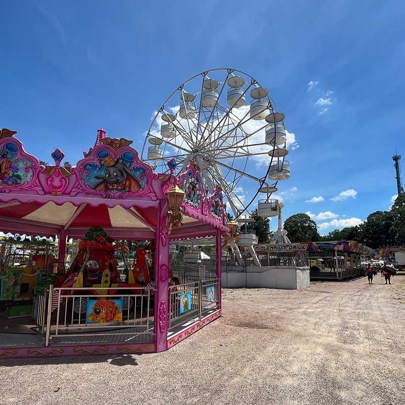 Pq. de diversões na Festa do Figo terá 22 brinquedos com ingressos a R$10