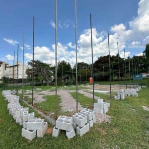 Mais 2 quadras públicas de beach tennis estão sendo construídas em Valinhos