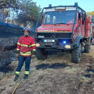 Valinhense Luiz Eduardo é bombeiro voluntário em Portugal